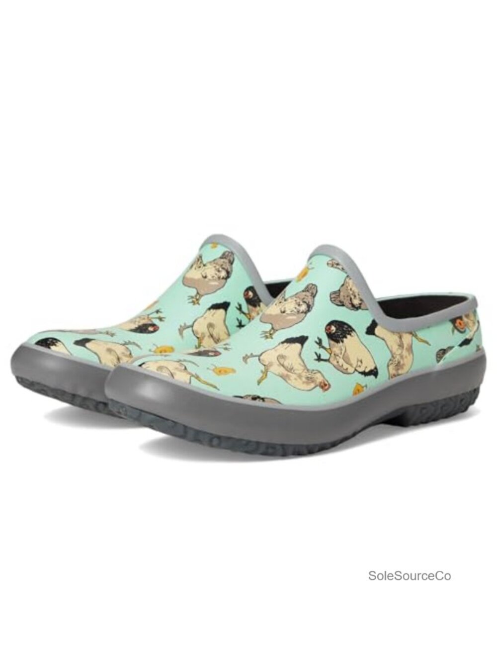 Waterproof Rubber Pull-On Clog with Slip-On Style